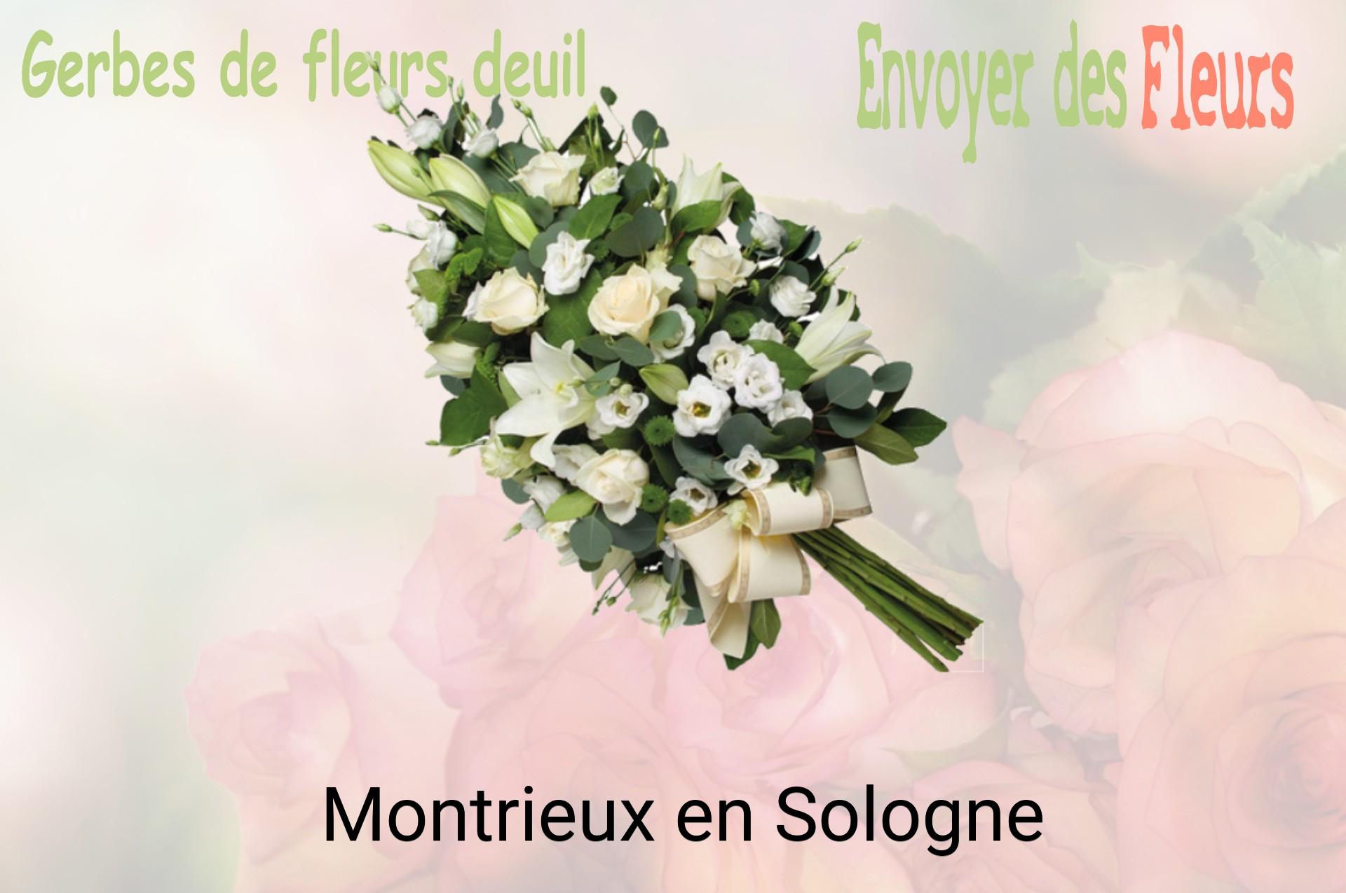 Gerbe de fleurs de deuil livrée à Montrieux-en-Sologne